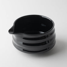 Load image into Gallery viewer, Spouted Black Matcha Bowl