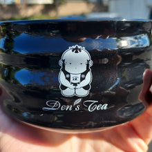 Load image into Gallery viewer, Not-So-Den-chan Spouted Den-chan Black Matcha Bowl