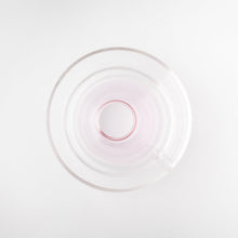Load image into Gallery viewer, Pink Glass Chasen Stand Bowl