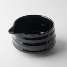Load image into Gallery viewer, Spouted Black Matcha Bowl
