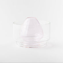 Load image into Gallery viewer, Pink Glass Chasen Stand Bowl

